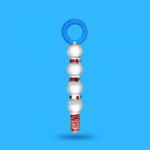 구슬 굴곡 크리스탈 딜도