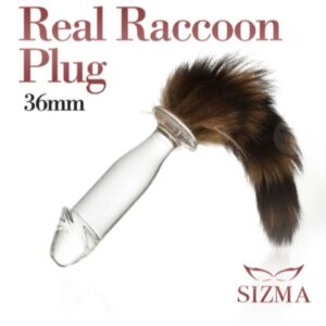 크리스탈 라쿤 테일 플러그 (36mm)